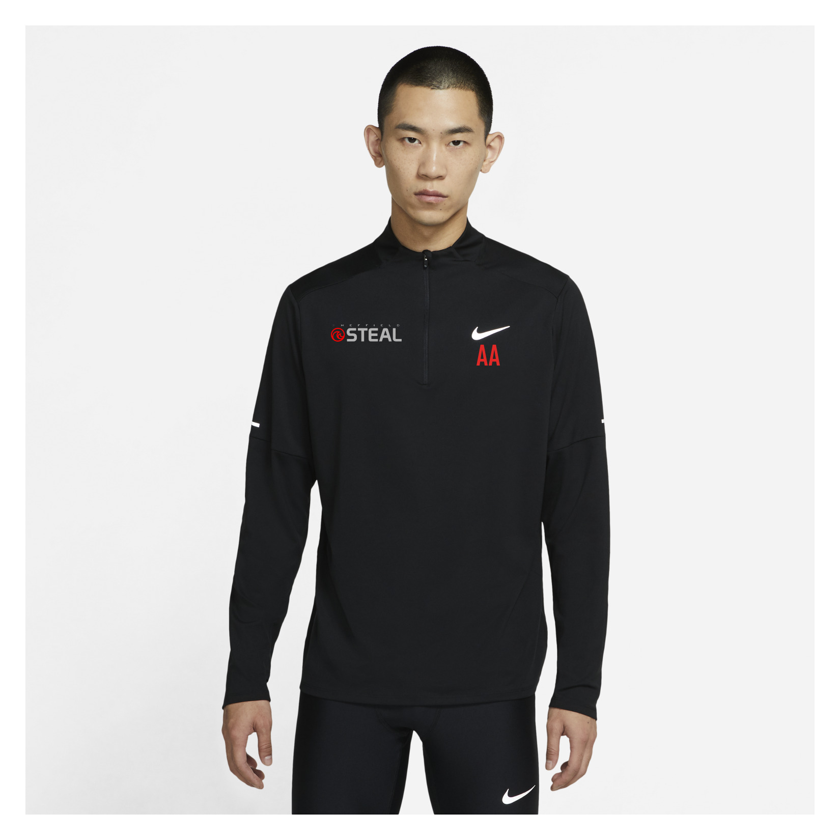 Nike Dri-FIT Element 1/4-Zip Running Top - Black/Reflective Silver