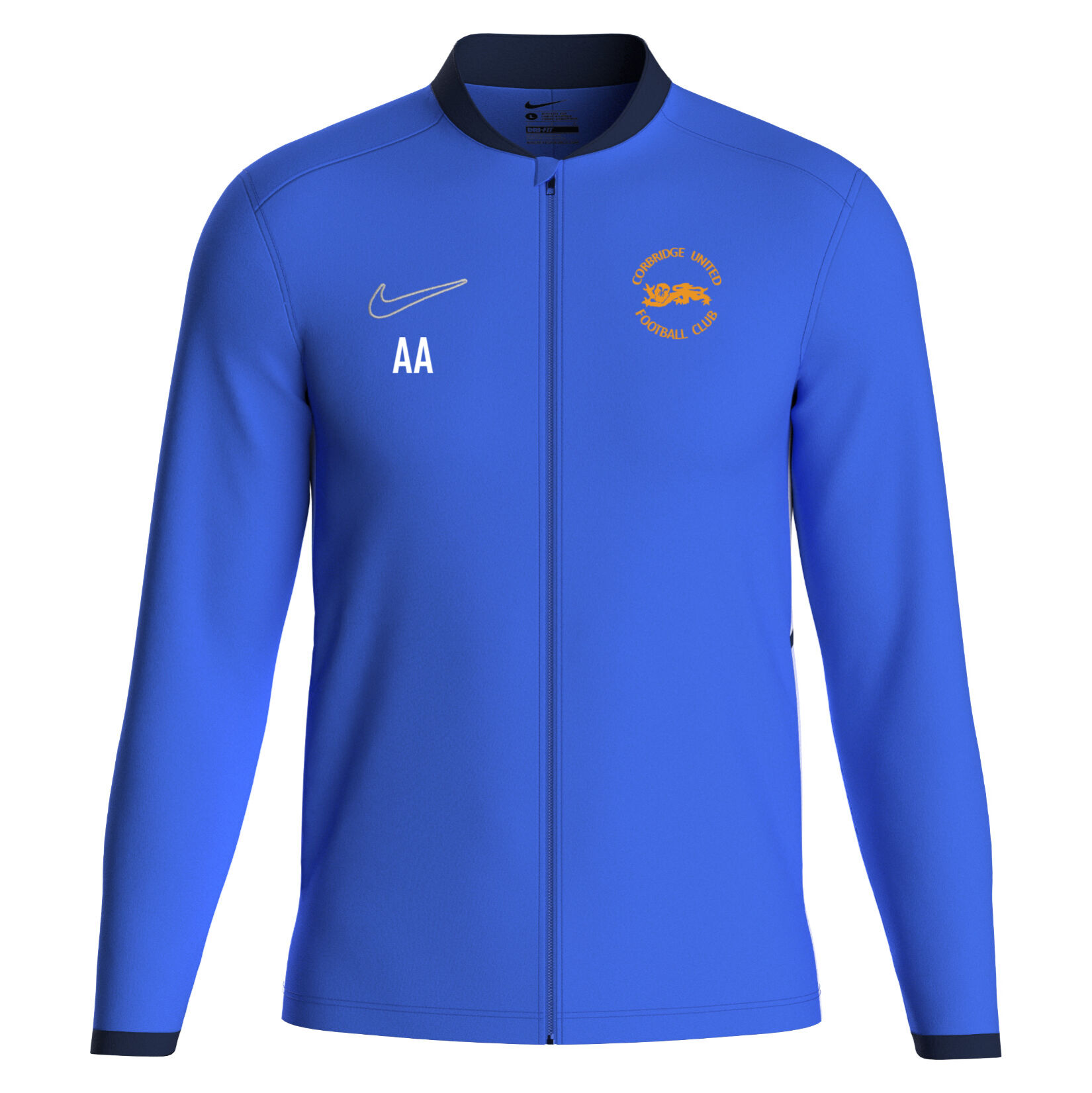 Nike Dri-FIT Academy 25 Knit Track Jacket - Royal Blue/Obsidian/White