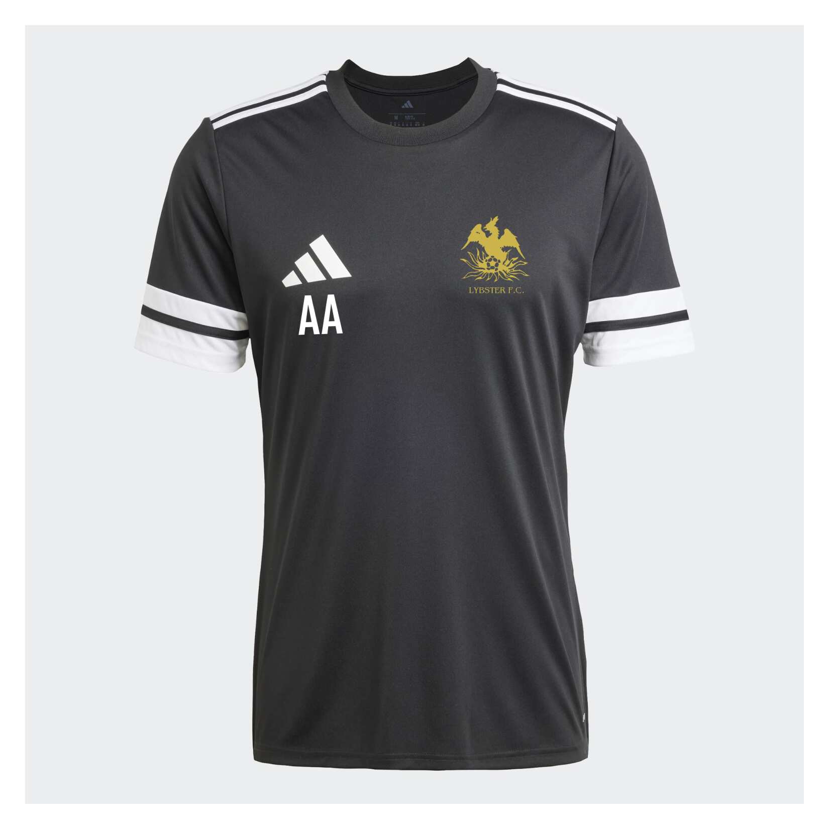 adidas Squadra 25 Short-Sleeve Jersey - Black/White