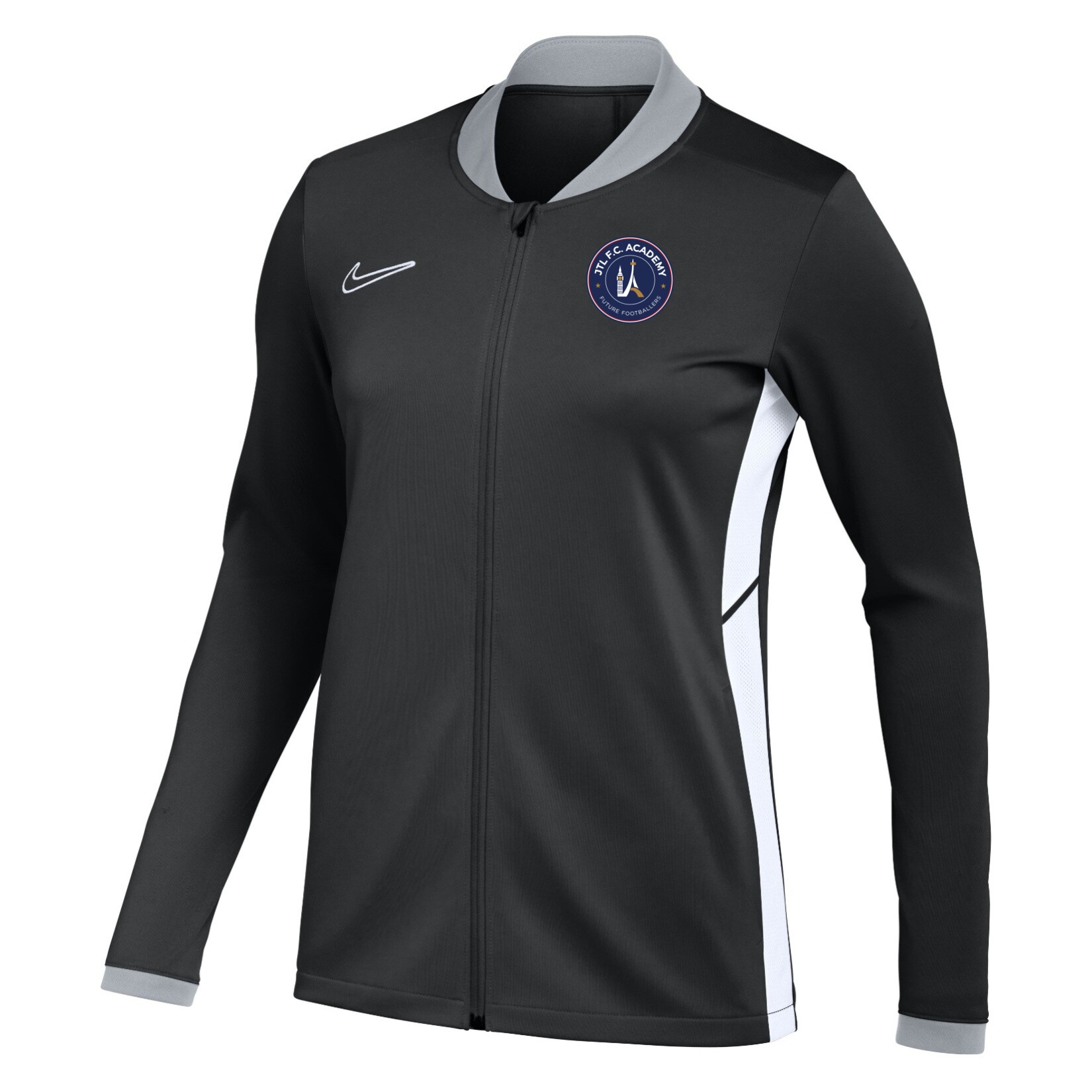 Nike Dri-FIT Academy 25 Knit Track Jacket (W) - Black/White/White