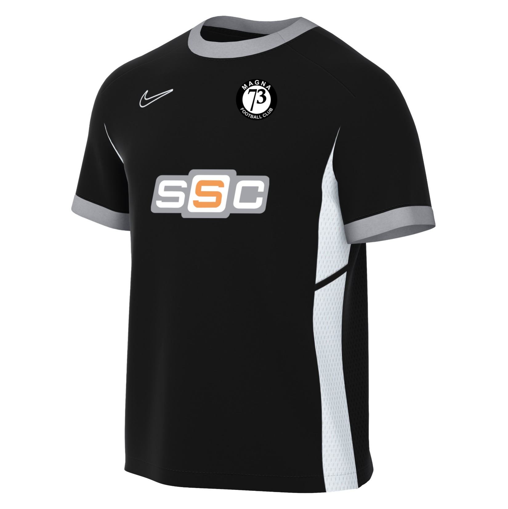 Nike Academy 25 Short-Sleeve Training Top - Black/White/White