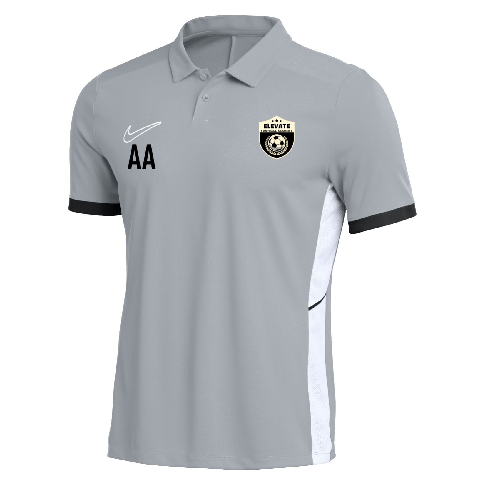 Nike Dri-FIT Academy 25 Polo - Wolf Grey/Black/White