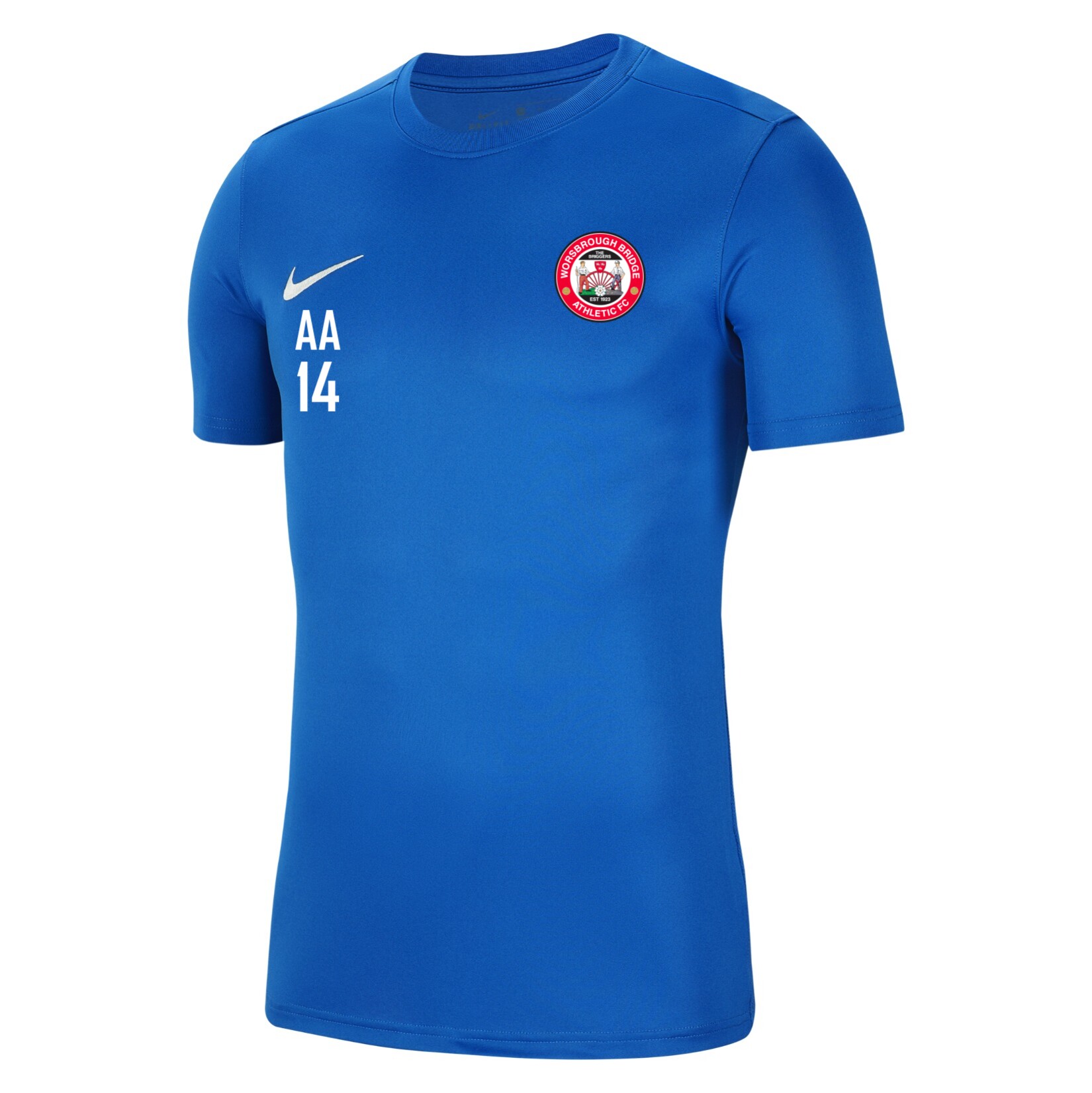 Nike Park VII Dri-FIT Short Sleeve Shirt - Royal Blue/White