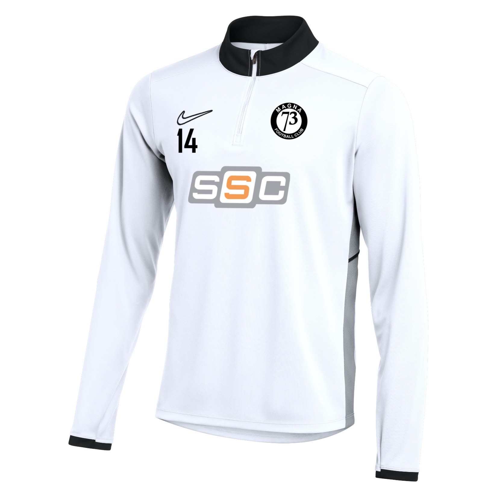 Nike Dri-FIT Academy 25 Drill Top - White/Black/Black