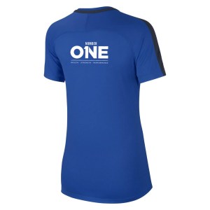 Nike Womens Academy 18 Short Sleeve Top (w) Royal Blue-Obsidian-White