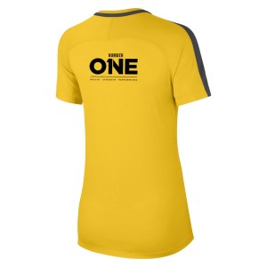 Nike Womens Academy 18 Short Sleeve Top (w) Tour Yellow-Anthracite-Black
