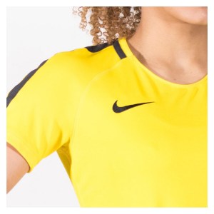 Nike Womens Academy 18 Short Sleeve Top (w) Tour Yellow-Anthracite-Black