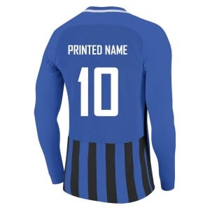 Nike Striped Division III Long Sleeve Football Shirt