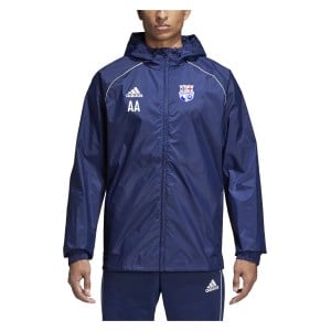 Adidas Core 18 Rain Jacket Dark Blue-White