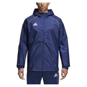 Adidas Core 18 Rain Jacket Dark Blue-White