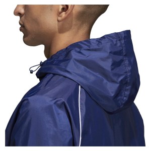 Adidas Core 18 Rain Jacket Dark Blue-White