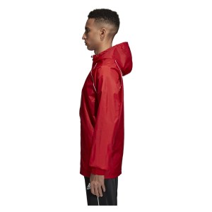 Adidas Core 18 Rain Jacket Power Red-White