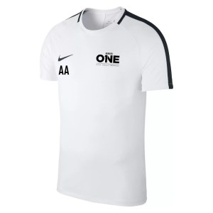 Nike Academy 18 Short Sleeve Top (m) White-Black-Black