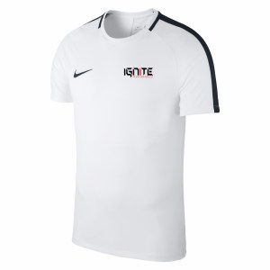 Nike Academy 18 Short Sleeve Top (M) White-Black-Black