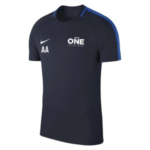 Nike Academy 18 Short Sleeve Top (m) Obsidian-Royal Blue-White