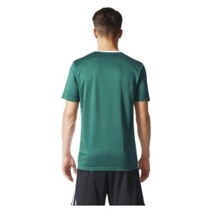 adidas Entrada 18 Short Sleeve Shirt Collegiate Green-White