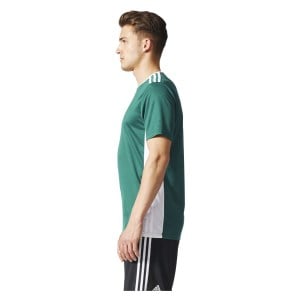 adidas Entrada 18 Short Sleeve Shirt Collegiate Green-White