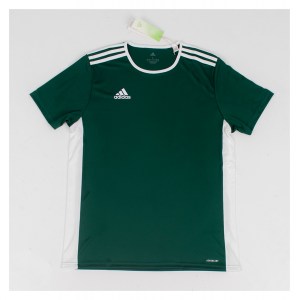 adidas Entrada 18 Short Sleeve Shirt Collegiate Green-White