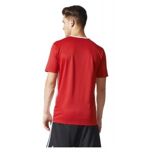 adidas Entrada 18 Short Sleeve Shirt Power Red-White