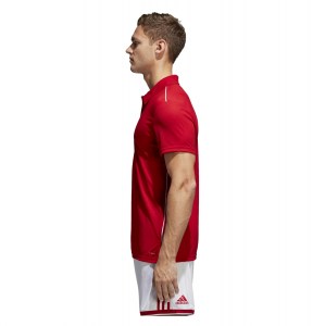 Adidas Core 18 Polo Power Red-White