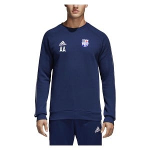 Adidas Core 18 Sweatshirt Dark Blue-White