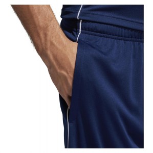 Adidas Core 18 Training Shorts - Pocketed Dark Blue-White