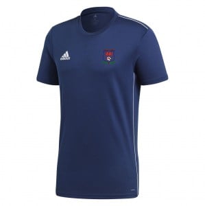 Adidas Core 18 Performance Tee Dark Blue-White