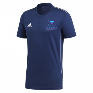 Adidas Core 18 Performance Tee Dark Blue-White