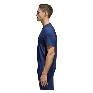 Adidas Core 18 Performance Tee Dark Blue-White