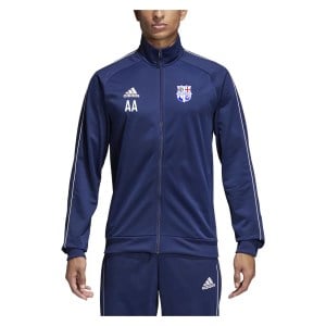 Adidas Core 18 Polyester Jacket Dark Blue-White