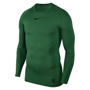Nike Compression Crew Long Sleeve Top Pine Green-Black