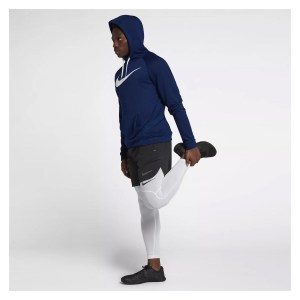 Nike Dry Training Hoodie Blue Void-White
