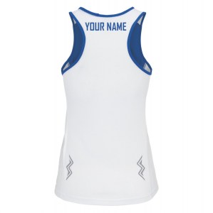 Errea Stefan Singlet Vest (f) White Blue