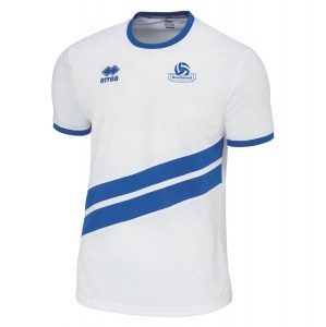 Errea Jaro Short Sleeve Shirt White Blue