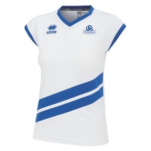 Errea Jens Short Sleeve Shirt (f) White Blue