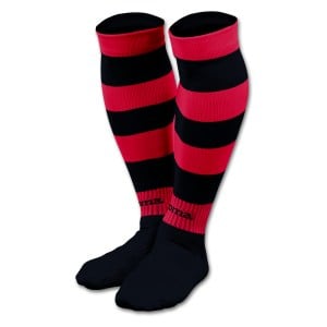 Joma ZEBRA II HOOPED SOCKS Black-Red