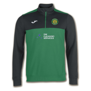 Joma WINNER 1/4 ZIP SWEATSHIRT Green-Black