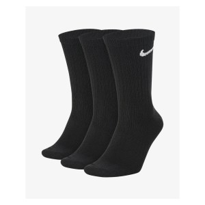 Nike Everyday Lightweight Crew Training Socks (3 Pair) Black-White
