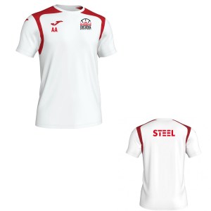 Joma Champion V Short Sleeve Shirt White-Red