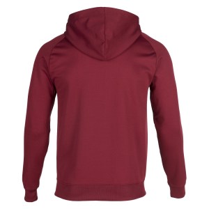 Joma Menfis Zip Hooded Track Jacket Burgundy