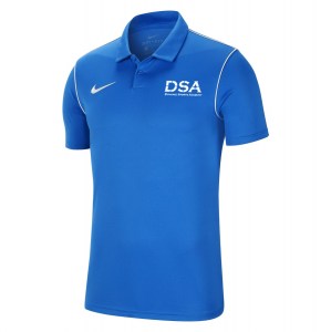 Nike Dri-fit Park 20 Polo Royal Blue-White-White