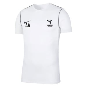 Nike Park 20 Short Sleeve Training Tee White-Black-Black