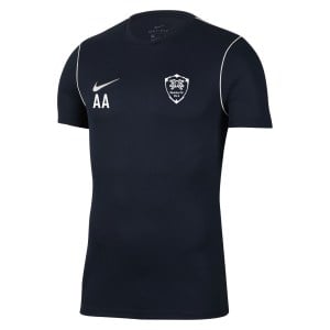 Nike Park 20 Short Sleeve Training Tee Obsidian-White-White