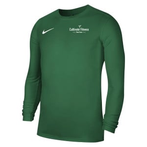 Nike Park VII Dri-FIT Long Sleeve Football Shirt Pine Green-White