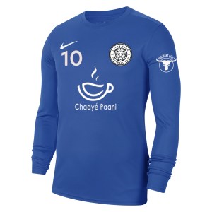 Nike Park VII Dri-FIT Long Sleeve Football Shirt Royal Blue-White