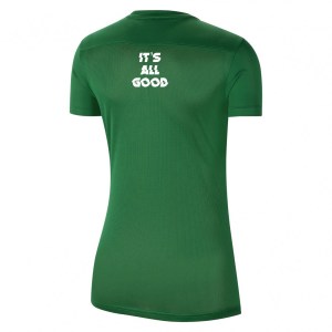Nike Womens Park VII Dri-FIT Short Sleeve Shirt (W) Pine Green-White