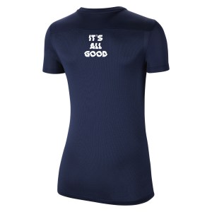 Nike Womens Park VII Dri-FIT Short Sleeve Shirt (W) Midnight Navy-White