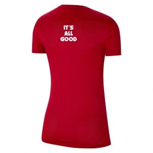 Nike Womens Park VII Dri-FIT Short Sleeve Shirt (W) University Red-White