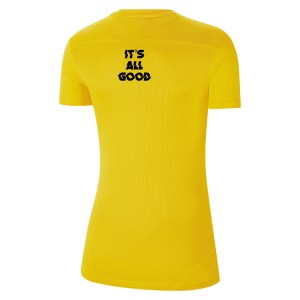 Nike Womens Park VII Dri-FIT Short Sleeve Shirt (W) Tour Yellow-Black