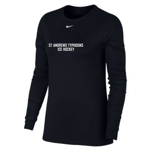 Nike Womens Pro Long-Sleeve Mesh Top